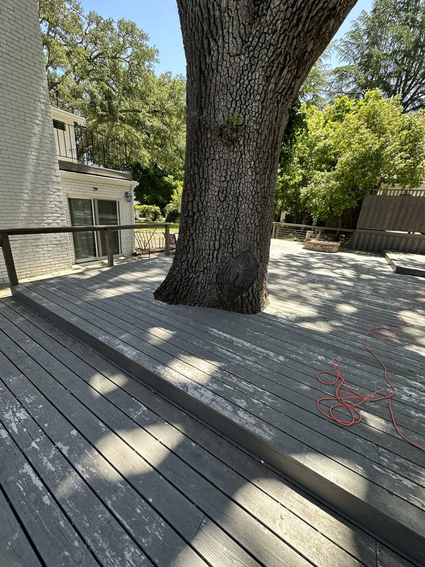 Deck Refinishing — before